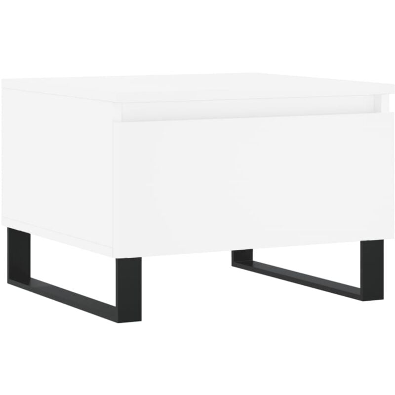 Tavolino da Salotto Bianco 50x46x35 cm in Legno Multistrato Vidaxl Bianco