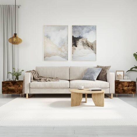 Tavolini Salotto 2 pz Rovere Fumo 50x50x40cm Legno Multistrato vidaXL