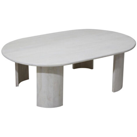 Tavolino 130x80x45h cm Orlando Ovale Naturale
