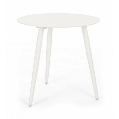 Tavolino Ø50x48h cm Ridley Bianco