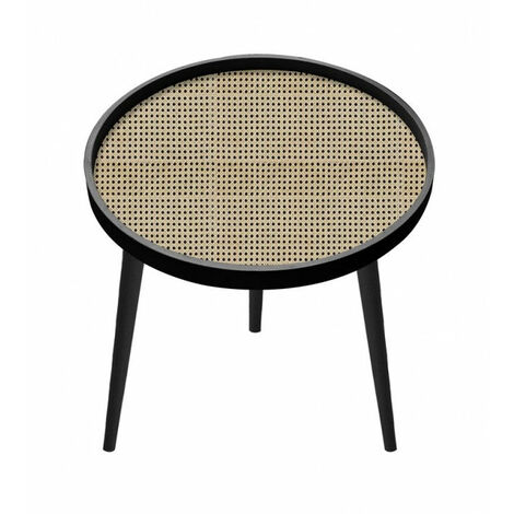 Tavolino 50x50x45 cm Josine in Legno Nero