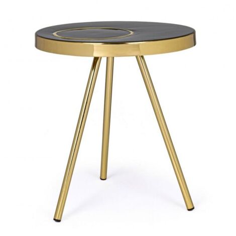 Tavolino Basso Ø40x40,5 cm in Acciaio