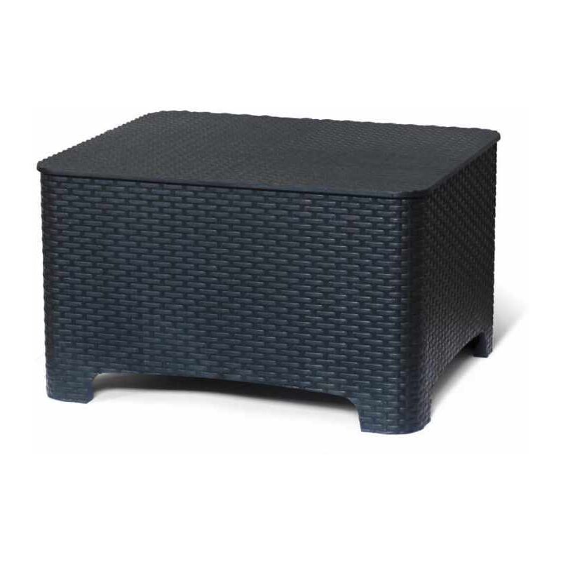 Tavolino basso con contenitore porta cuscini per giardino ed esterni bar ed hotel RAFFAELLO Tavolino basso con contenitore porta cuscini per giardino ed esterni bar ed hotel RAFFAELLO