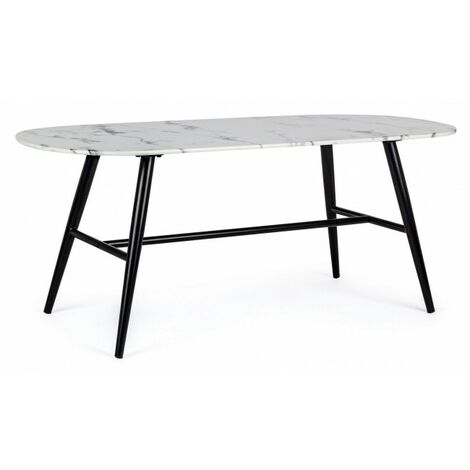 Tavolino Bianco Moderno da Interno 110x50 cm - FREYA
