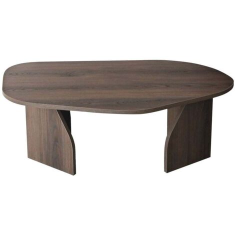 Tavolino con piano di forma organica e gambe larghe L105 cm - ROCK