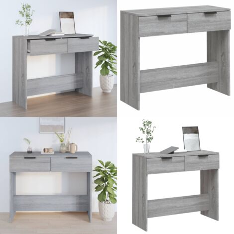 Tavolino Consolle Grigio Sonoma 90x36x75 cm Legno Multistrato - Tavolino ingresso - Tavolino da soggiorno