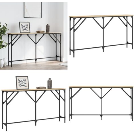 Tavolino Consolle Rovere Sonoma 140x23x75 cm Legno Multistrato - Tavolo da ingresso - Tavolo da soggiorno