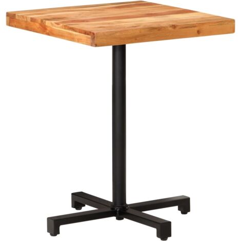 Tavolino da Bistrot Quadrato 60x60x75 cm in Massello di Acacia