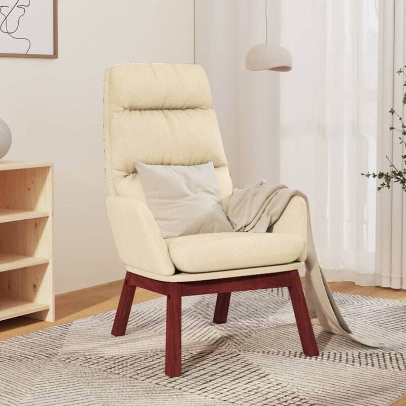 Nova - Poltrona, Sedia Relax Crema in Tessuto vidaXL 8680