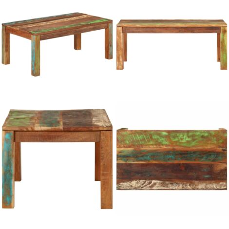 Tavolino da Caffè 110x55x40 cm Legno massello recuperato - Tavolo da cucina - Legno massello