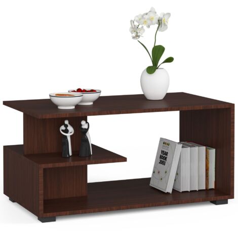 Tavolino da caffè AKORD PIN Wengé 90 cm 90x51x45 cm