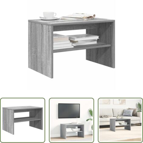 Tavolino da caffè -  Mobile Porta TV Grigio Sonoma 60x40x40 cm in Legno Multistrato