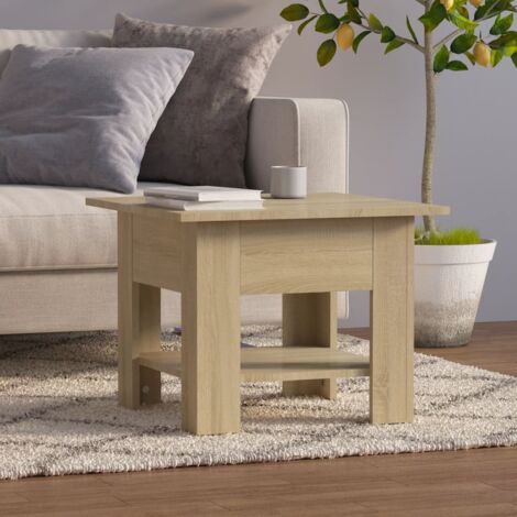 Tavolino da caffè per salotto o studio ripiano inferiore vari colori 55x55x42cm colore : Marrone