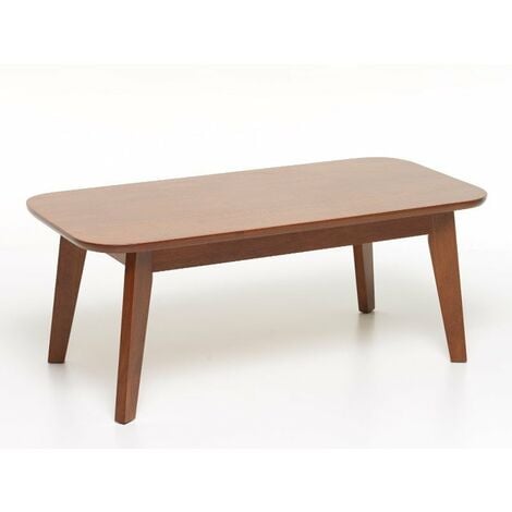 Tavolino da divano mod Cambridge in legno massello colore noce misura 106x53 cm