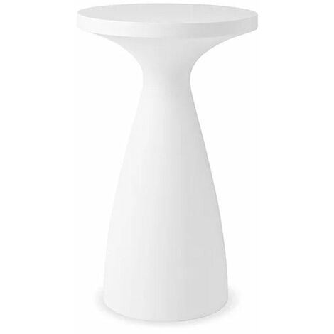 Tavolino da Giardino Ø65x110 cm in Resina Arkema Drink Bianco