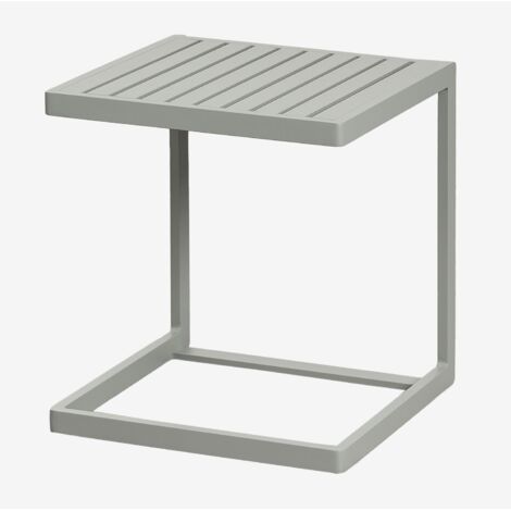 Tavolino da giardino quadrato 40x40 cm in alluminio Dulem SKLUM            