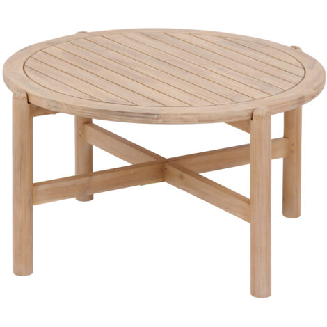 Tavolino da giardino rotondo deona 80x48cm in acacia - Hespéride
