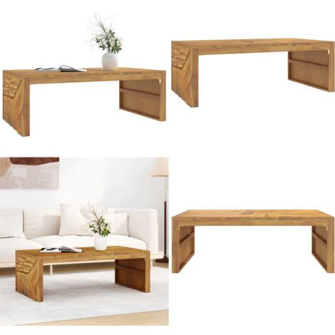 Tavolino da Salotto 110x60x38 cm in Legno Massello di Teak - Tavolino da caffè - Tavolino in legno