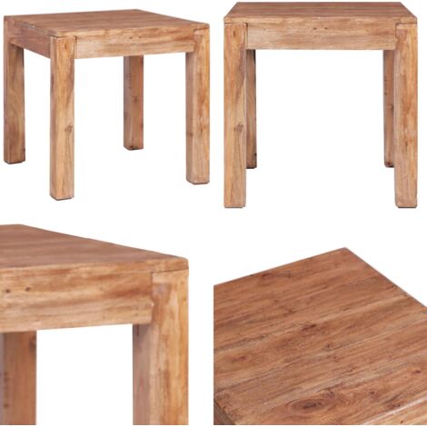 Tavolino da Salotto 53x50x50 cm in Legno Massello di Mogano - Tavolino da caffè - Tavolino in mogano