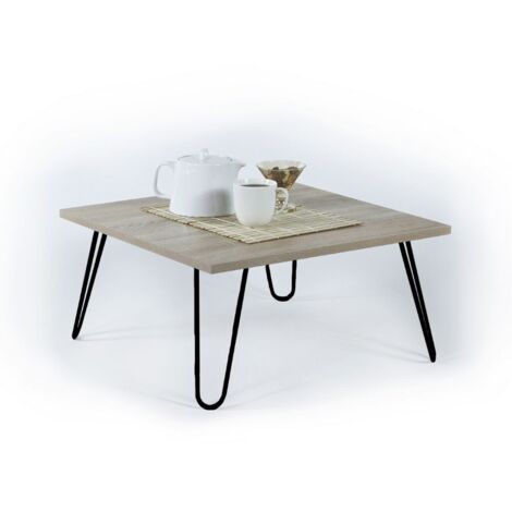 Tavolino da salotto 60x60x29 cm rovere Ilia