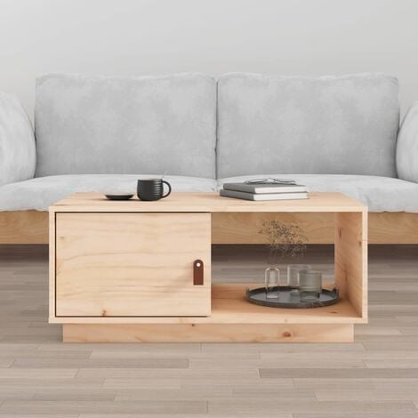 HOMIDEA DUX Tavolino basso da salotto - materiale in legno - Tavolino da  divano - Tavolino da Caffè moderno in un design alla moda con mensola