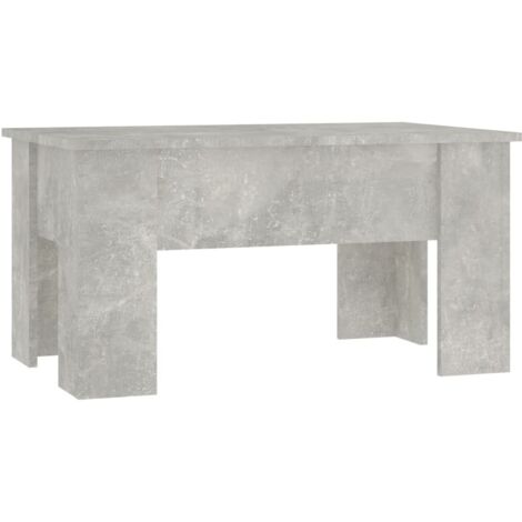 Tavolino da Salotto Grigio Cemento 79x49x41cm Legno Multistrato vidaXL