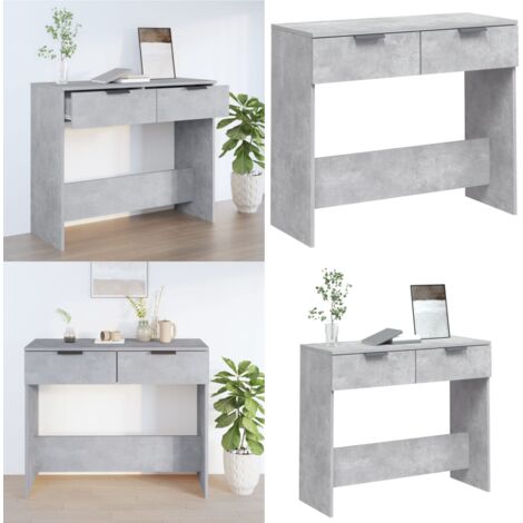 Tavolino da Salotto Grigio Cemento 90x36x75cm Legno Multistrato - Tavolino da ingresso - Tavolino da soggiorno