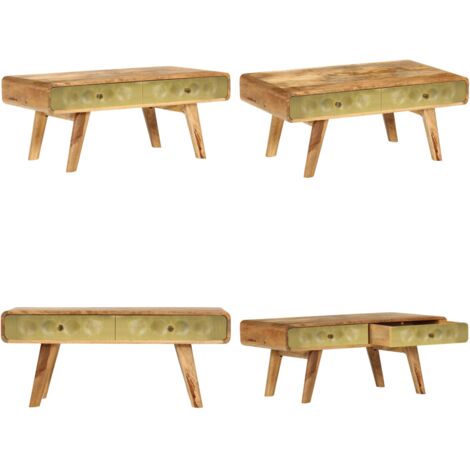 Tavolino da Salotto in Legno di Mango 90x50x40 cm - Tavolino in legno di mango - Tavolino in legno massello