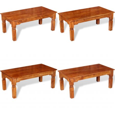 Tavolino da Salotto in Legno Massello 110x60x45 cm - Tavolino in legno massello - Tavolino decorativo