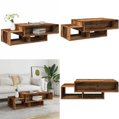 Tavolino da Salotto Legno Antico 105x55x32cm in Truciolato - Tavolo da salotto - Tavolo in truciolato