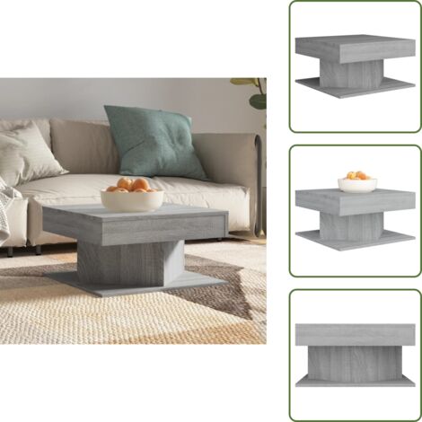 Tavolino da salotto moderno - vidaXL Tavolino da Salotto Grigio Sonoma 57x57x30 cm Legno Multistrato -