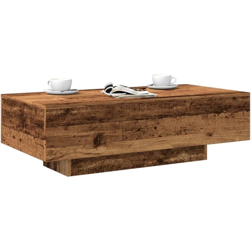 Tavolino Salotto Legno Antico 100x49,5x31 cm Legno Multistrato - Vidaxl