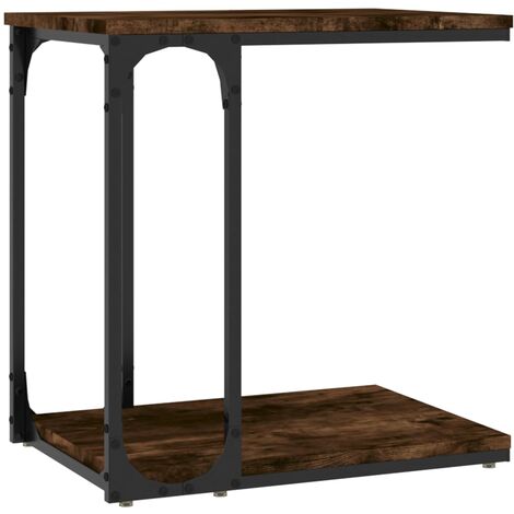 Tavolino da Salotto Rovere Fumo 50x35x52 cm Legno Multistrato vidaXL