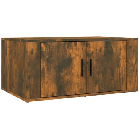Tavolino da Salotto Rovere Fumo 80x50x36 cm Legno Multistrato vidaXL
