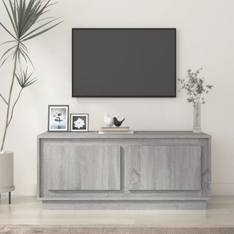 Tavolino da Salotto, Tavolino da caffè Grigio Sonoma 102x50x44cm Legno Multistrato vidaXL