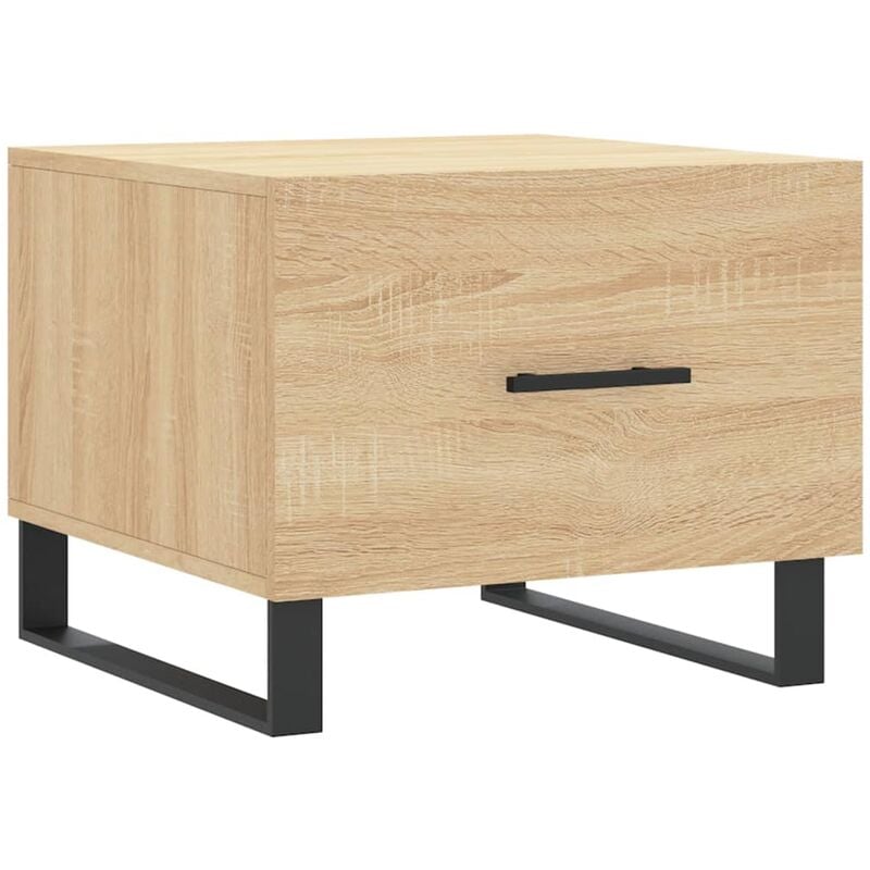 Tavolino da Salotto Rovere Sonoma 50x50x40 cm Legno Multistrato vidaXL - Marrone