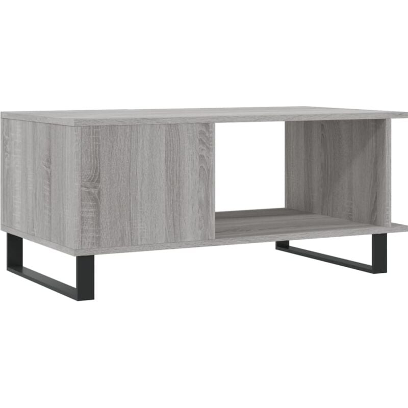 Tavolino da Salotto Grigio Sonoma 90x50x40 cm Legno Multistrato vidaXL - Grigio