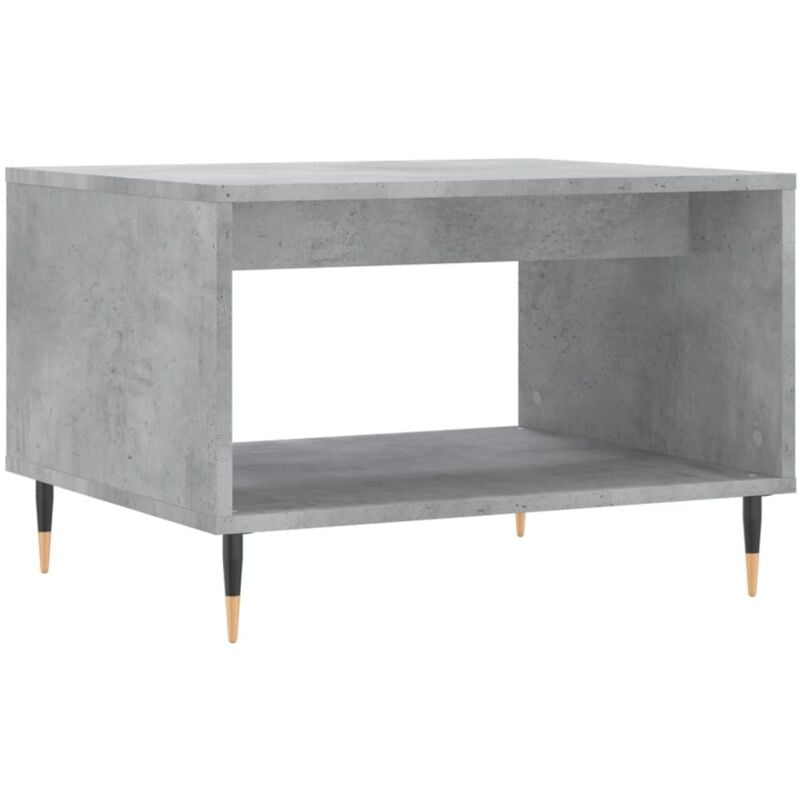 Tavolino da Salotto Grigio Cemento 60x50x40cm Legno Multistrato vidaXL - Grigio