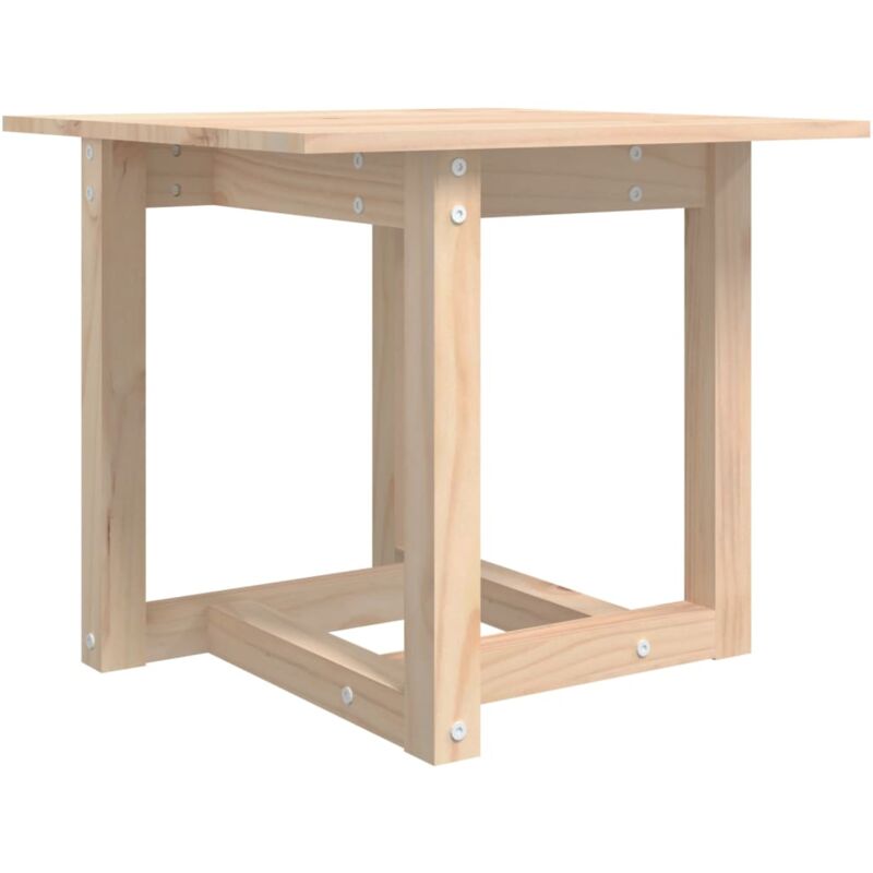 Jinlefu - Tavolino da Salotto 50x50x45 cm Legno Massello di Pino vidaXL