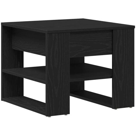 Tavolino da salotto Rovere nero 55.5 x 55 x 45 cm vidaXL