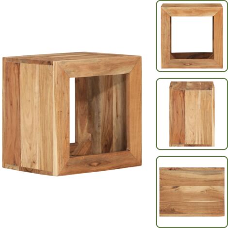 Tavolino da salotto - vidaXL Sgabello 40 x 30 x 40 cm Legno Massello di Acacia - Tavolino da divano