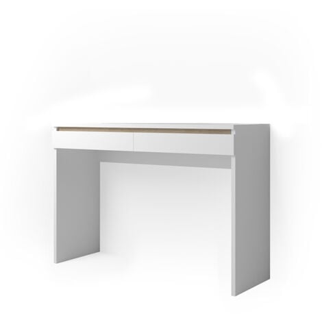 Tavolino da toilette Emma, Bianco, 120 cm Senza specchio, Vicco