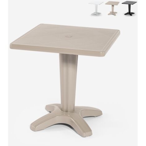 Tavolino Grand Soleil Zavor quadrato polipropilene bar esterno 70x70 - Beige