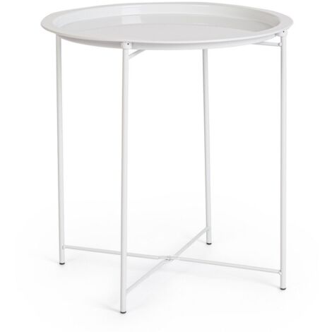 TAVOLINO HILMAR TO BIANCO D47X51H - BIZZOTTO