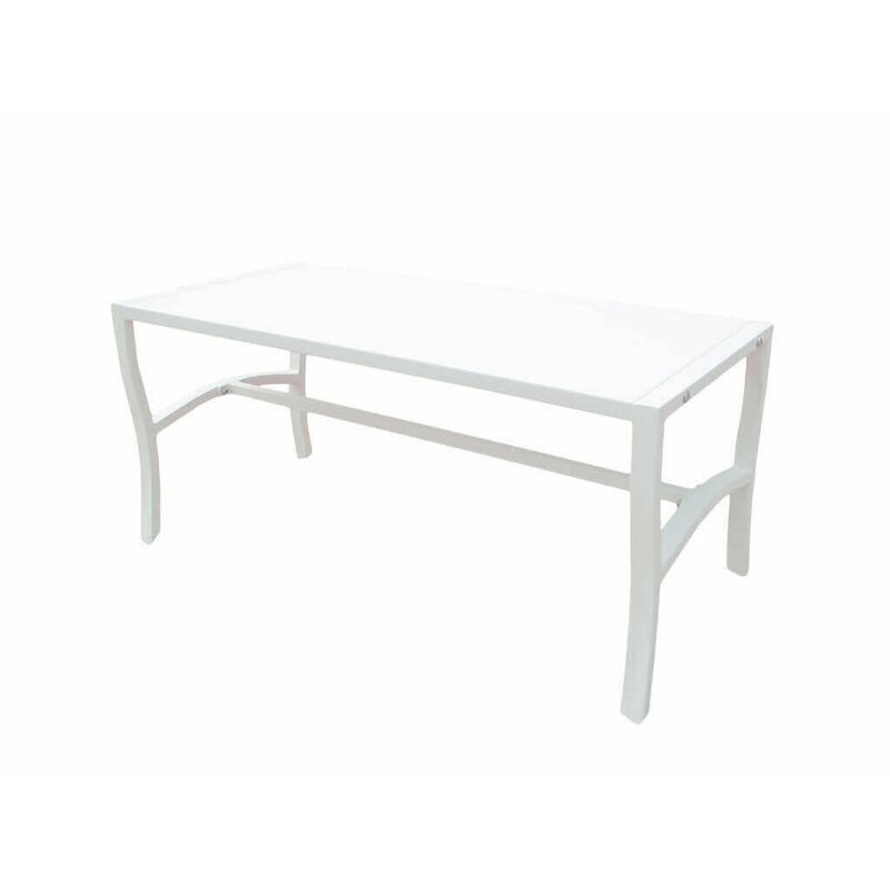 Tavolino In Ferro Bianco Per Esterno Giardino, Portico, Ristorante, Gelateria Bar Hotel Albergo