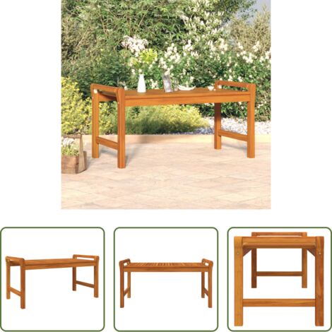 Tavolino in legno massello -  Tavolino da Salotto 100x50x50 cm in Legno Massello di Acacia