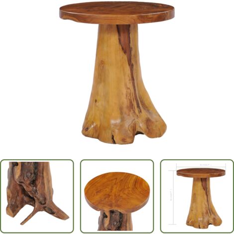 Tavolino in legno massello -  Tavolino da Salotto 40x40 cm in Legno Massello di Teak