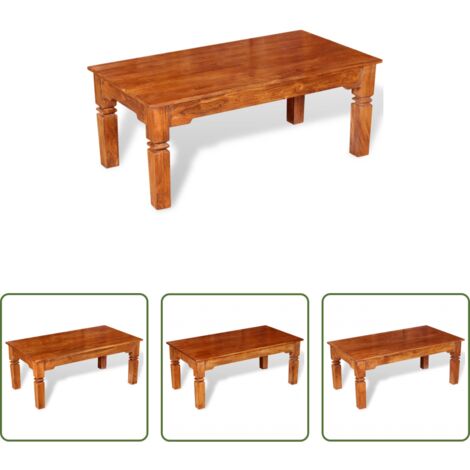 Tavolino in legno massello -  Tavolino da Salotto in Legno Massello 110x60x45 cm