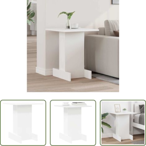 Tavolino in legno multistrato -  Tavolino Bianco 44,5 x 45 x 55 cm Legno multistrato