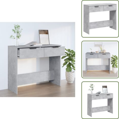 Tavolino in legno multistrato - vidaXL Tavolino da Salotto Grigio Cemento 90x36x75cm Legno Multistrato - Tavolino grigio cemento